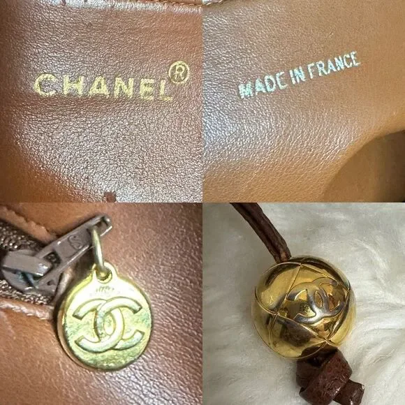 💯Authentic Chanel Caviar Double Zipped Handbag🍀 - Picture 17 of 17